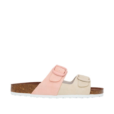 Sandalias flats Mirka para mujer color blanco