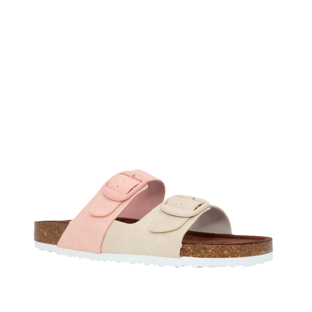 Sandalias flats Mirka para mujer color blanco