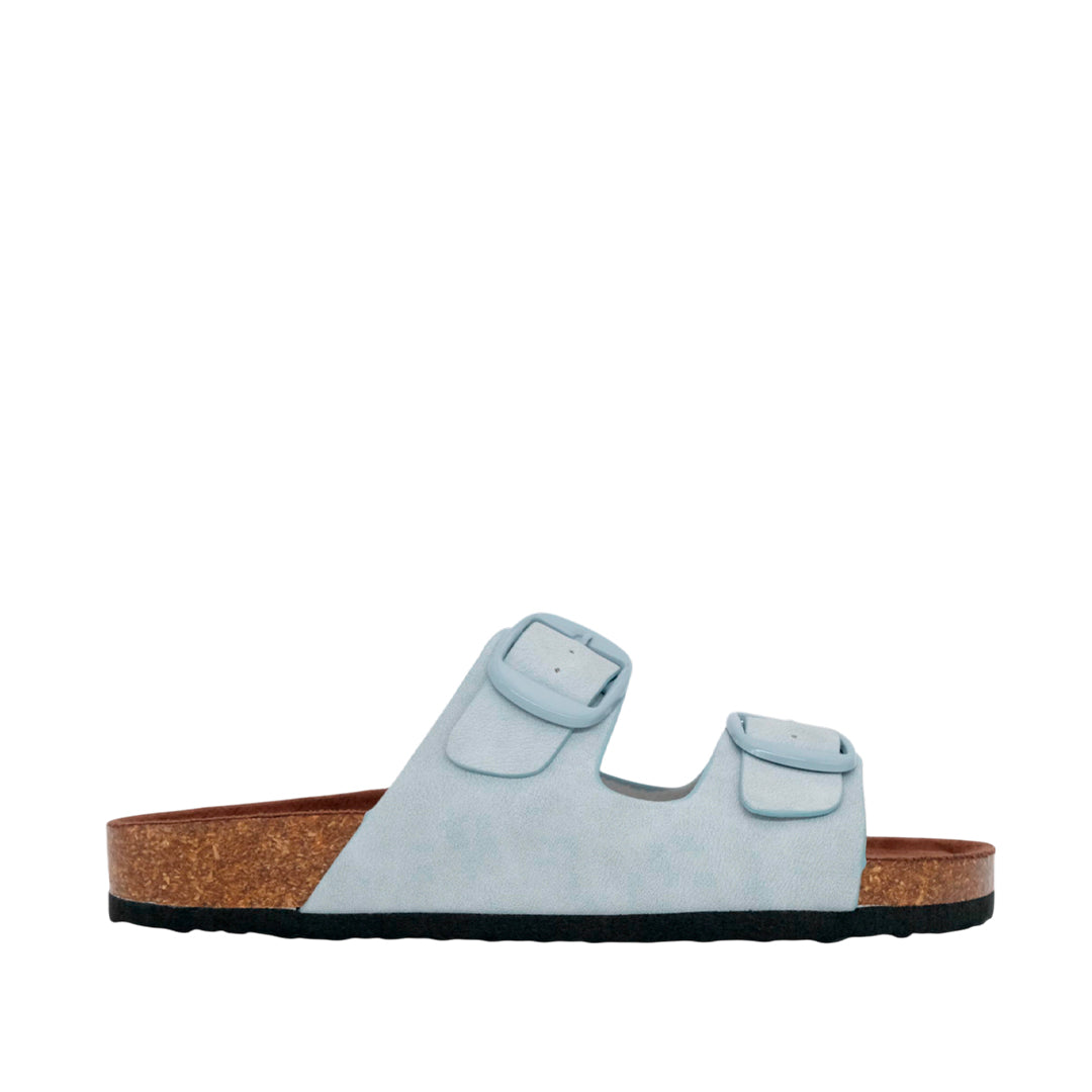 Sandalias flats Mirka para mujer color celeste