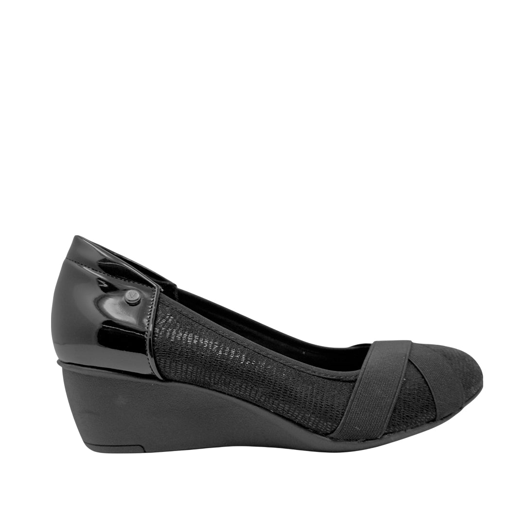 Cuña Regina para mujer color negro