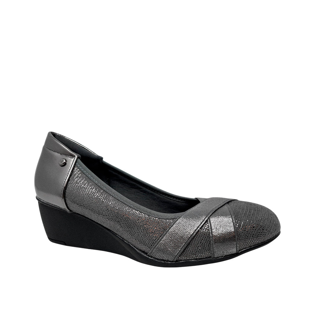Cuña Regina para mujer color pewter