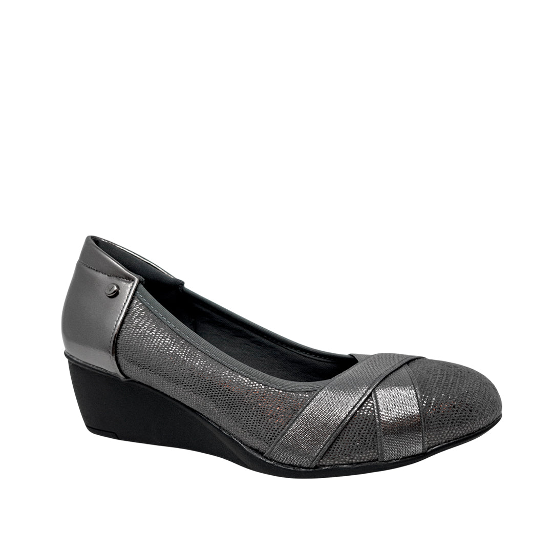 Cuña Regina para mujer color pewter
