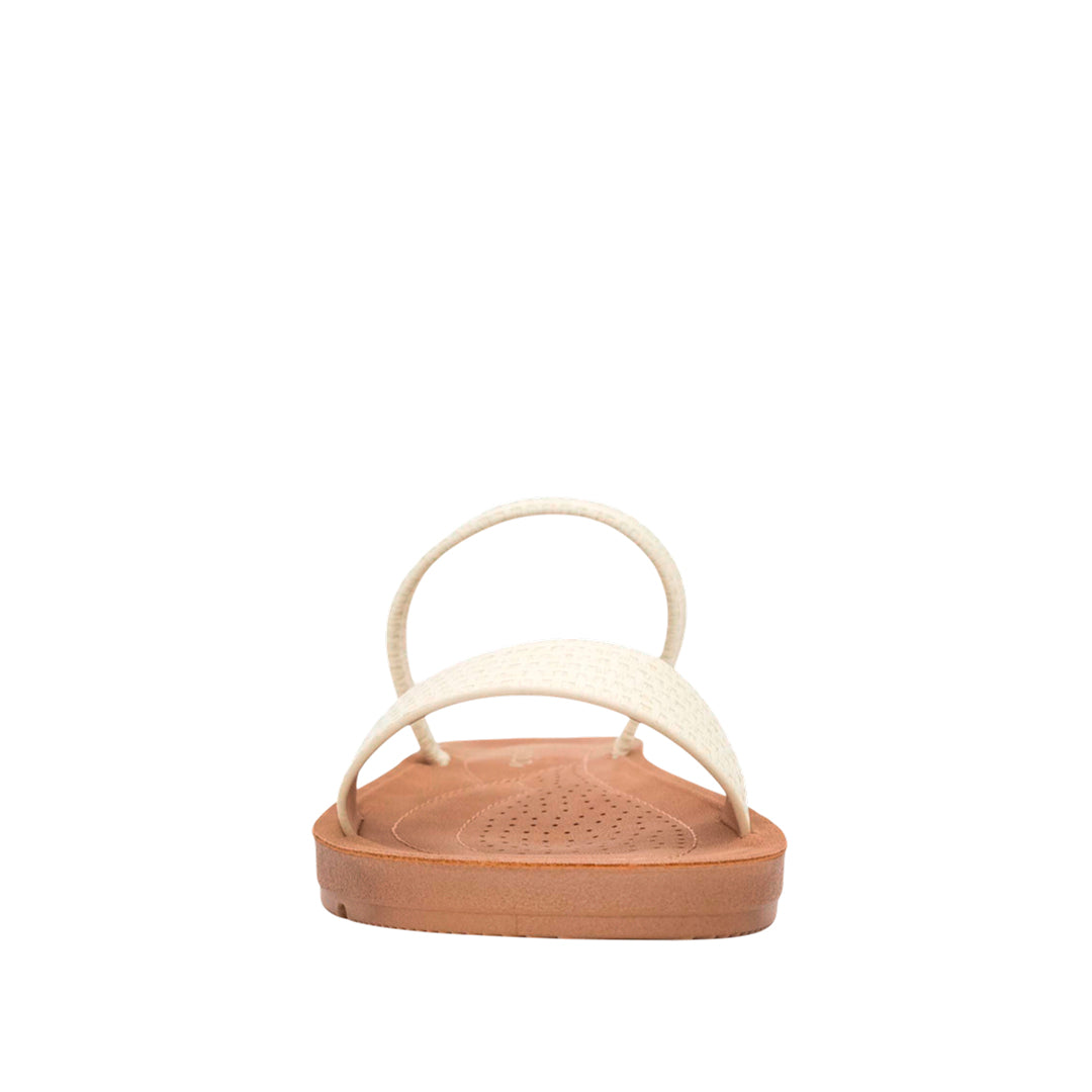 Sandalias flats Victoria para mujer color hueso