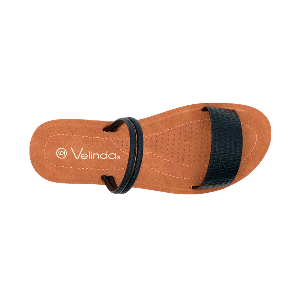 Sandalias flats Victoria para mujer color negro