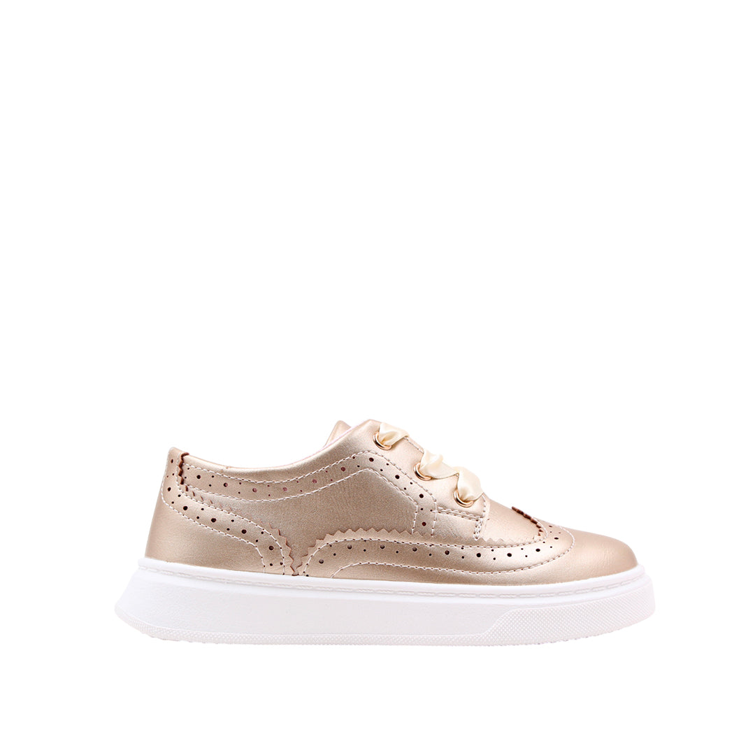 Sneakers Anya para niña color dorado