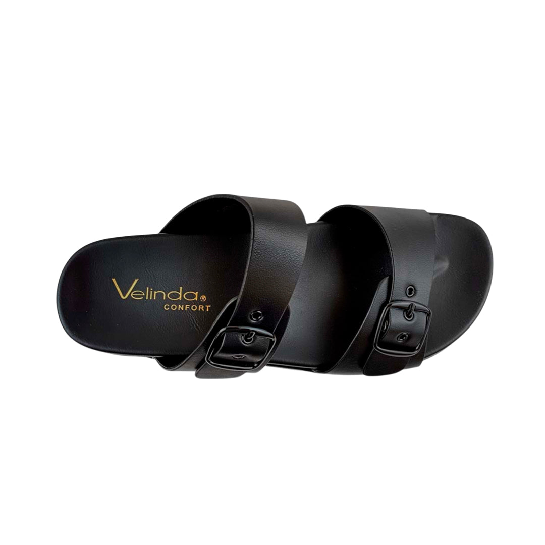 Sandalias flats Dakota para mujer color negro