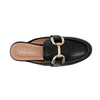 Mules loafers Kamila para mujer color negro