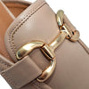 Mules loafers Kamila para mujer color taupe