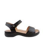 Sandalias flats Lana para mujer color negro