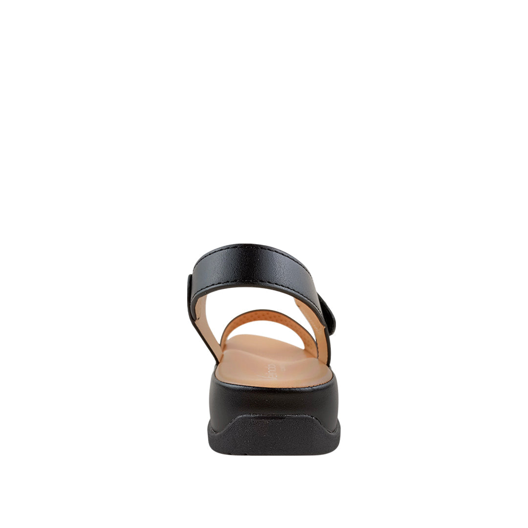 Sandalias flats Lana para mujer color negro