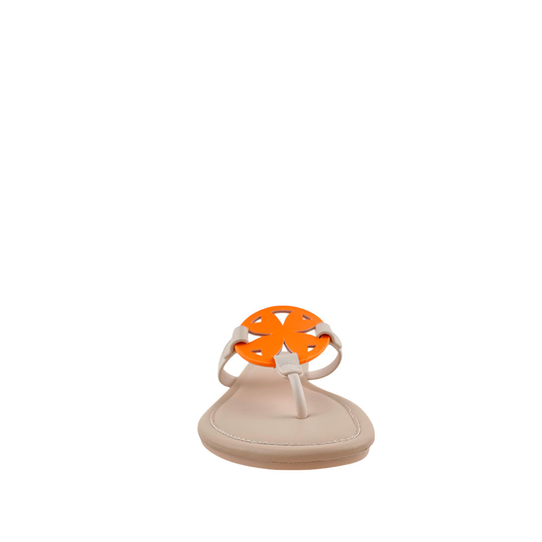 Sandalias flats Loly para mujer color naranja