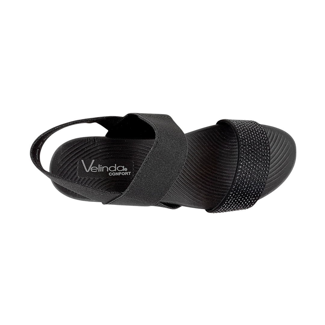 Sandalias flats Marisa para mujer color negro
