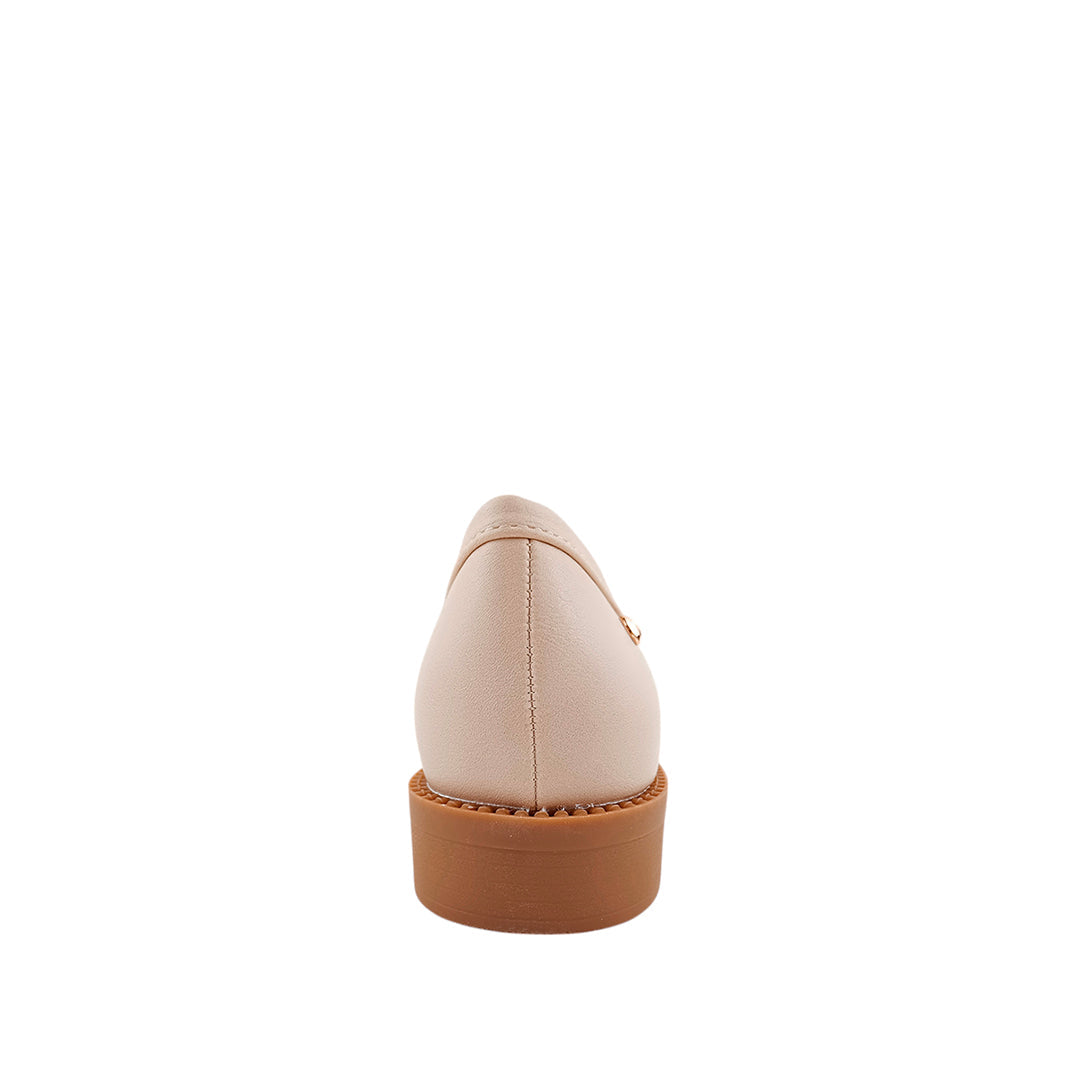 Mocasines Milena para mujer color hueso