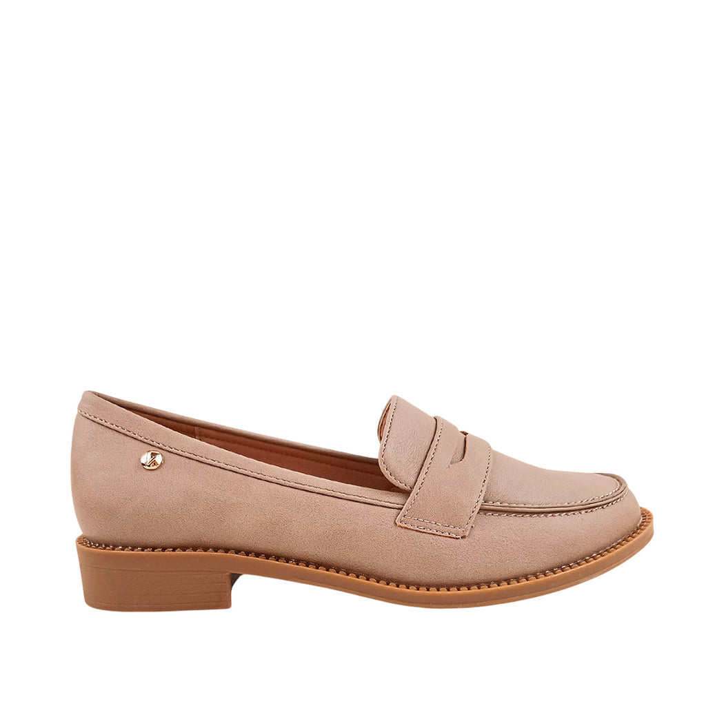 Mocasines Milena para mujer color taupe