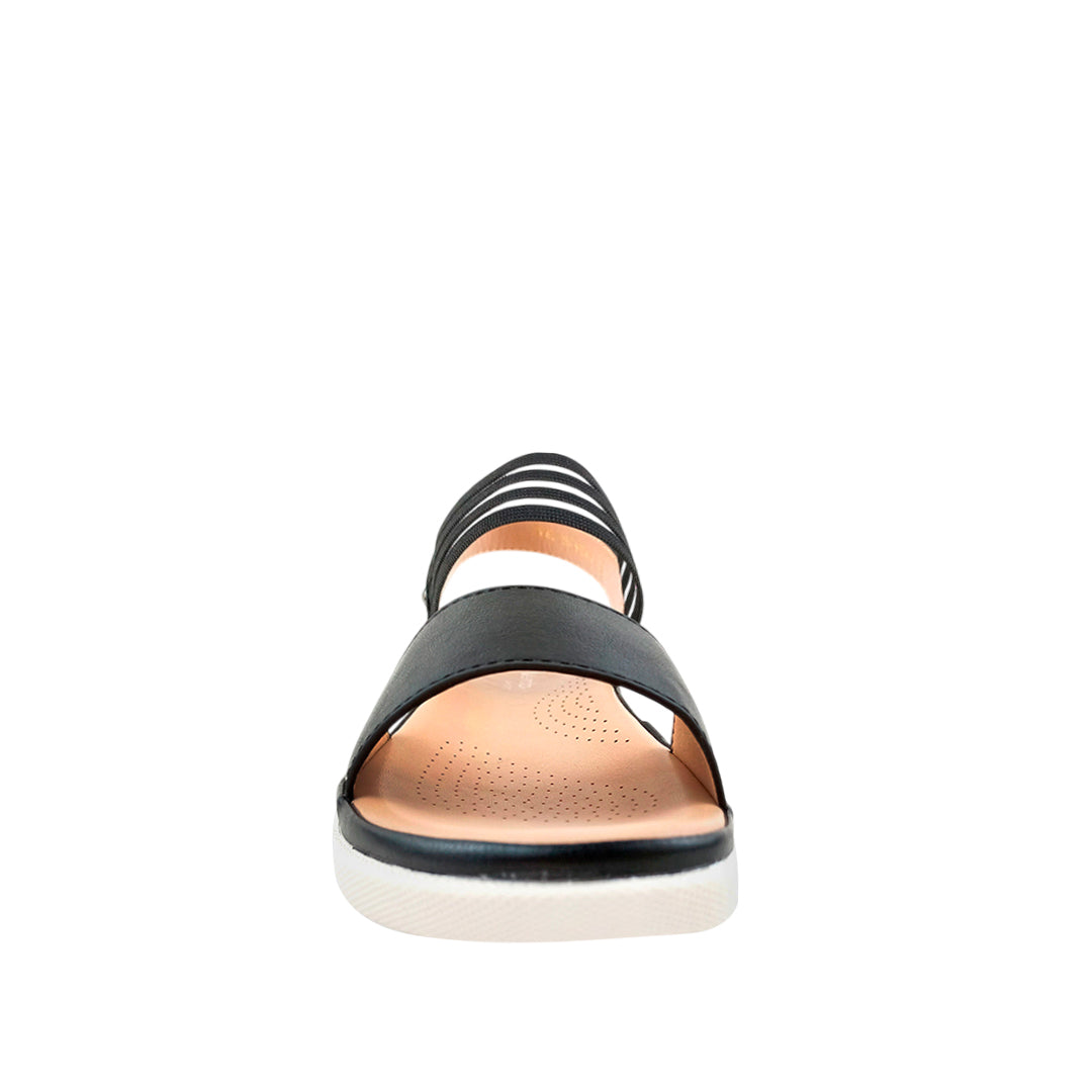 Sandalias flats Noel para mujer color negro
