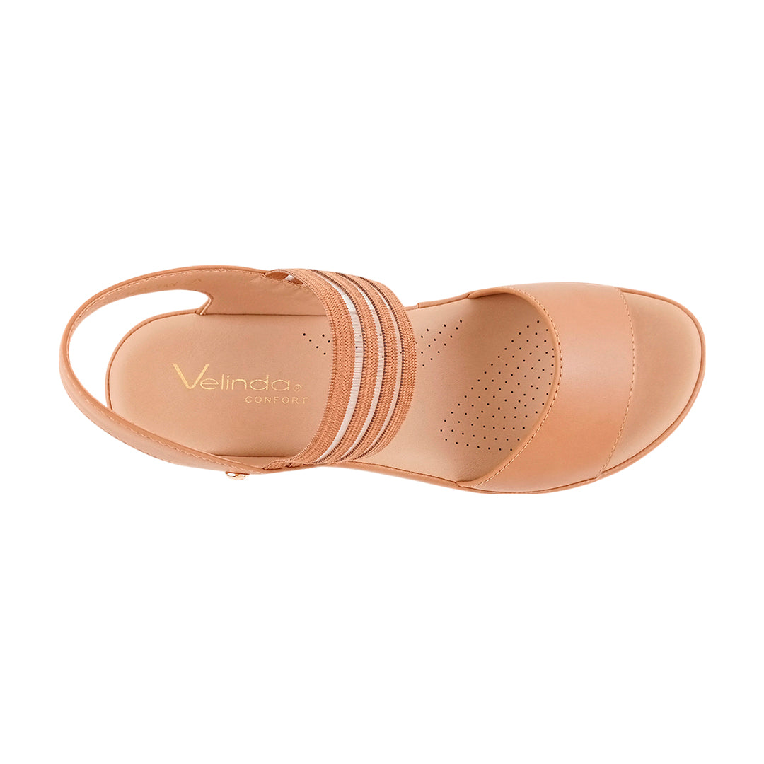 Sandalias flats Noel para mujer color tan