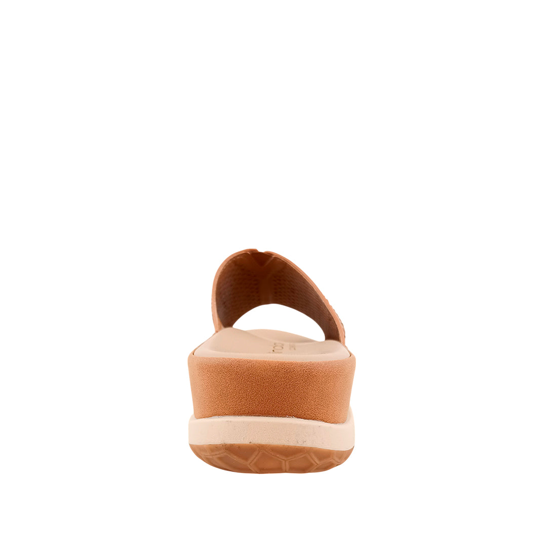Sandalias flats Rita para mujer color tan