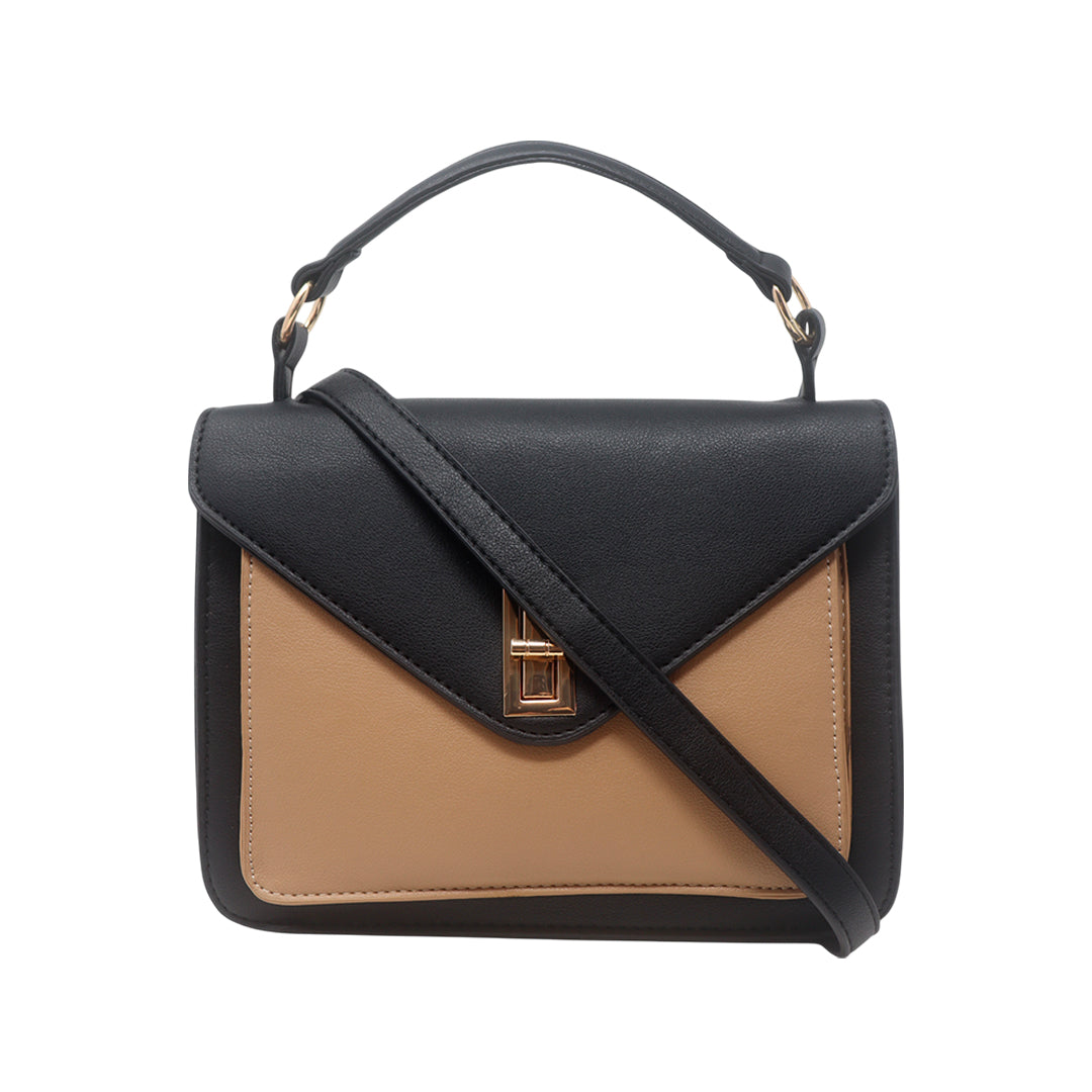 Cartera crossbody Marthi para mujer color negro