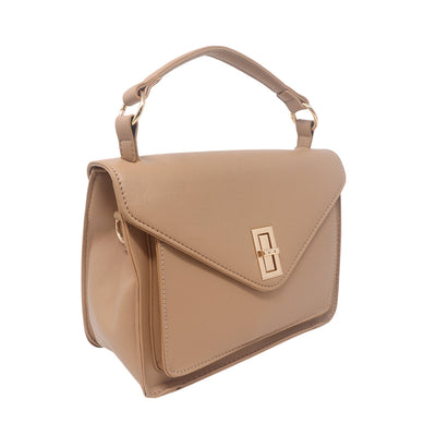 Cartera crossbody Marthi para mujer color taupe