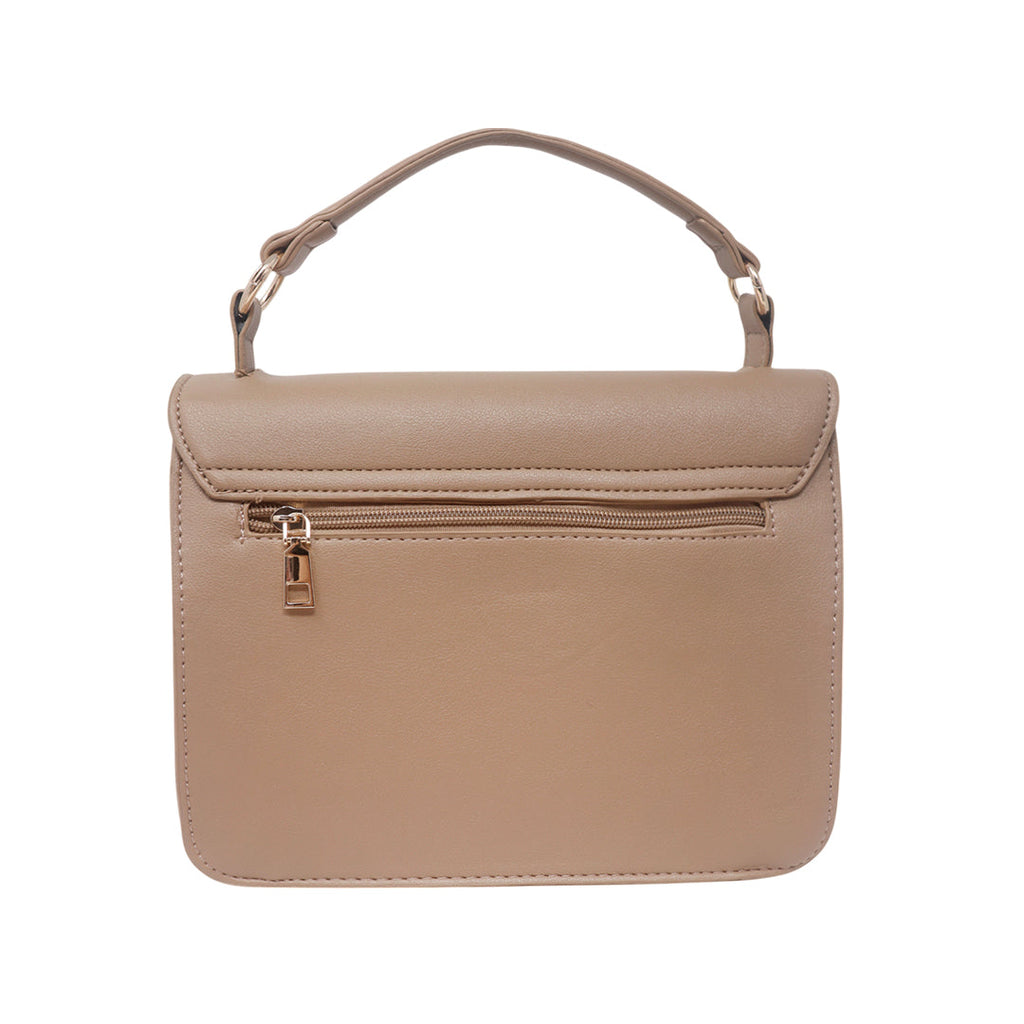 Cartera crossbody Marthi para mujer color taupe