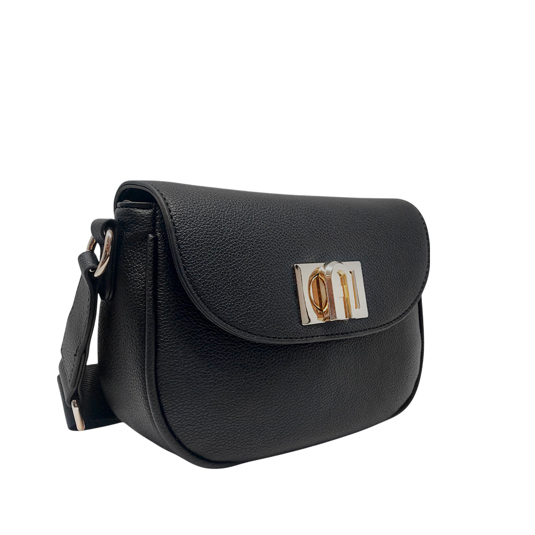 Cartera crossbody Greti para mujer color negro