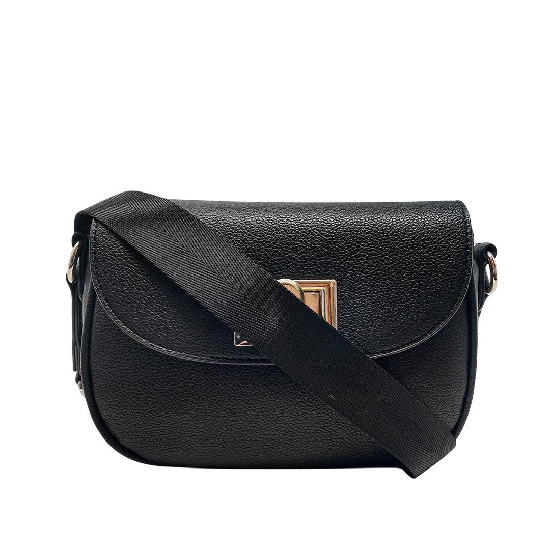 Cartera crossbody Greti para mujer color negro