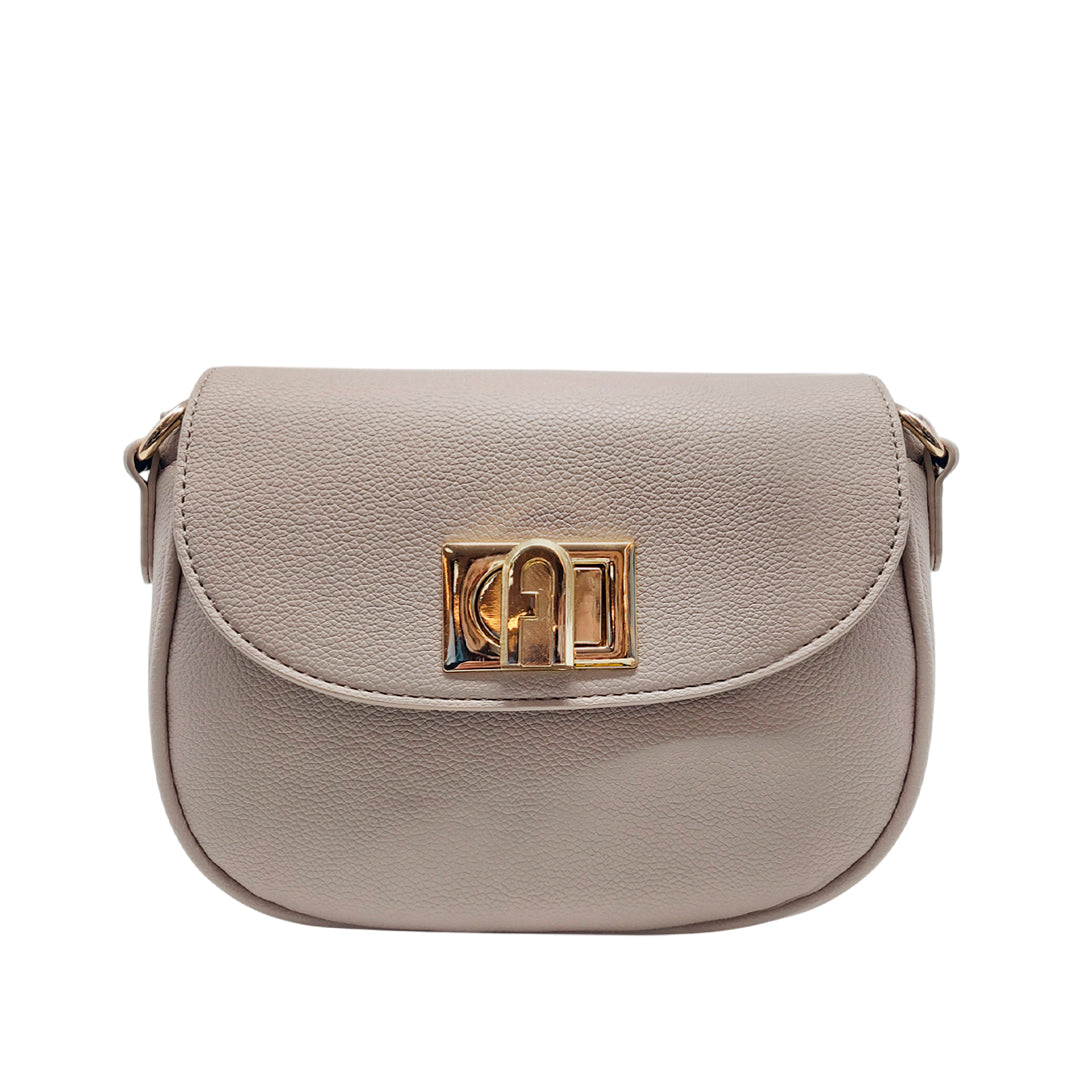 Cartera crossbody Greti para mujer color taupe