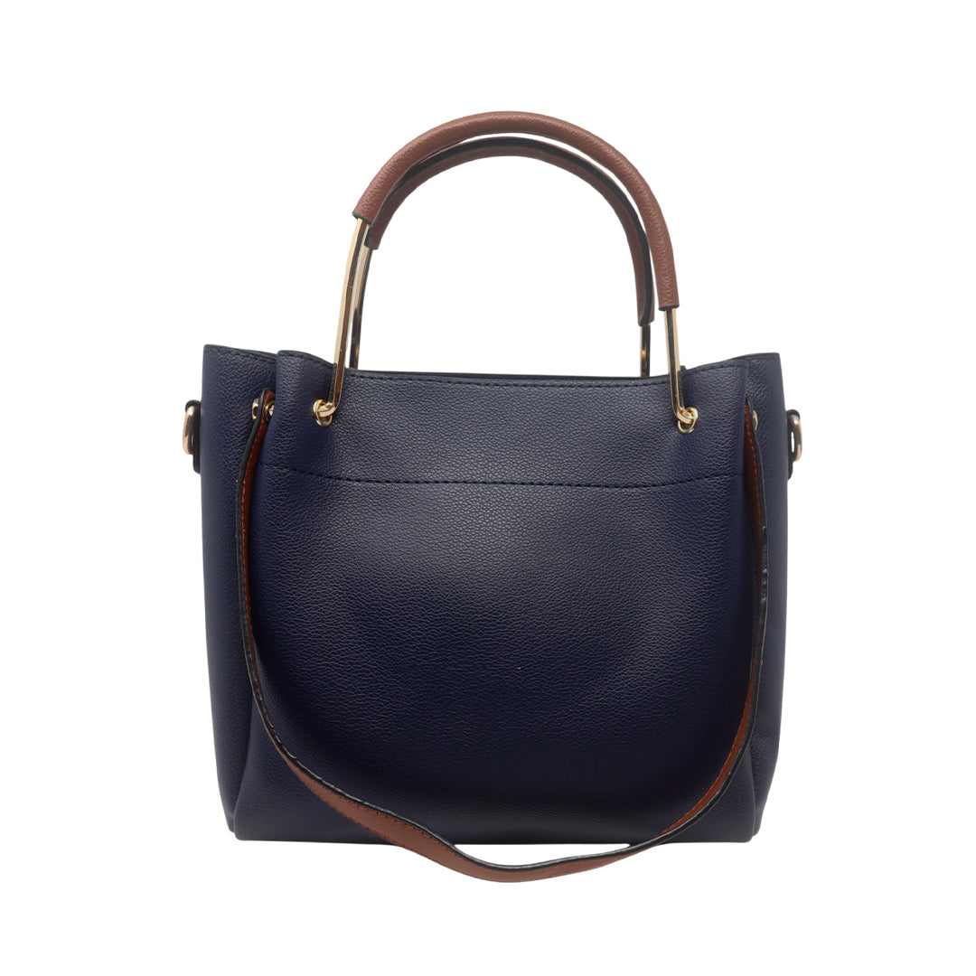 Cartera satchel Renata para mujer color azul