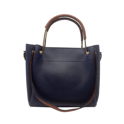 Cartera satchel Renata para mujer color azul