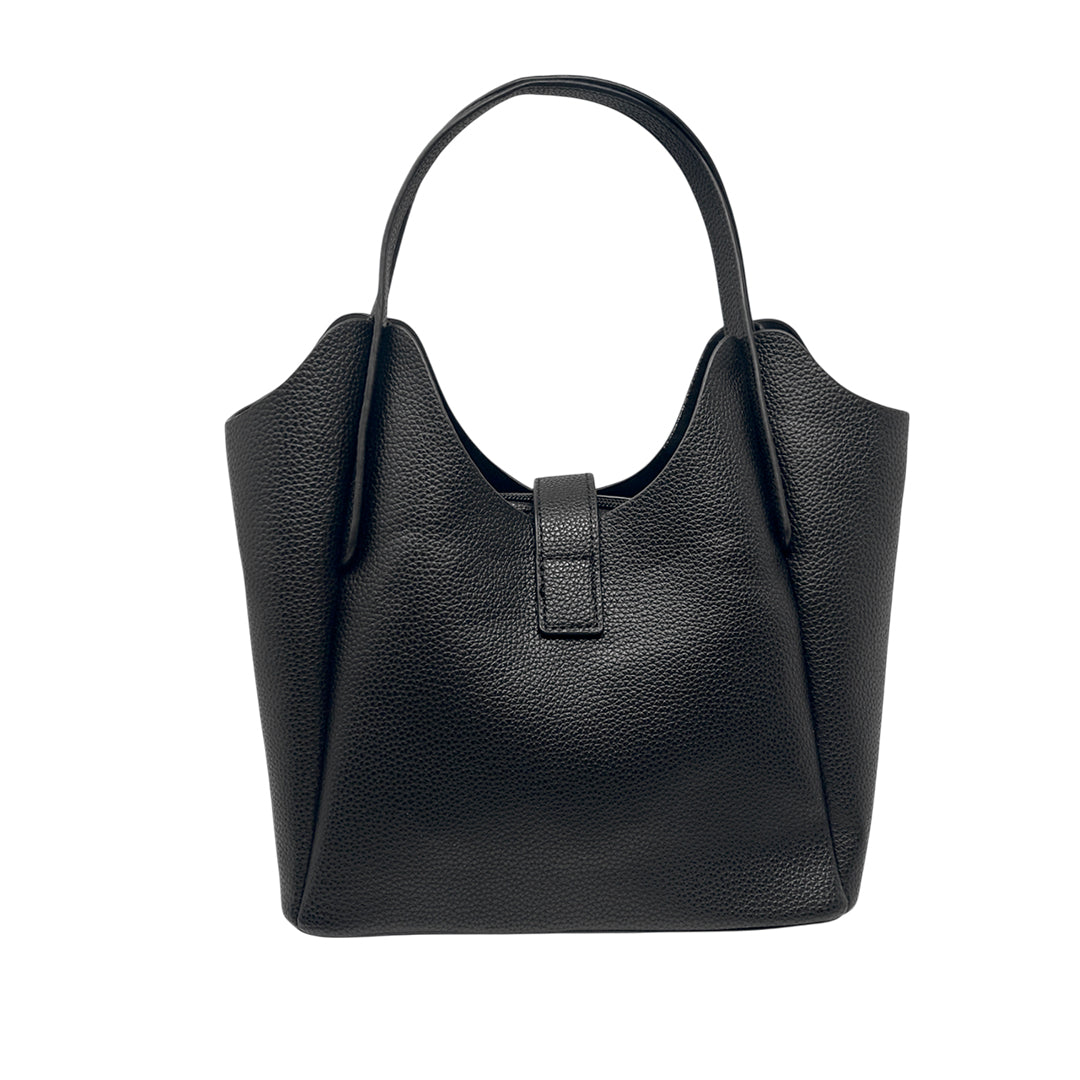 Cartera satchel Pame para mujer color negro