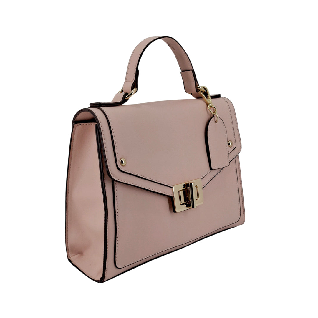 Cartera satchel Tracy para mujer color blush