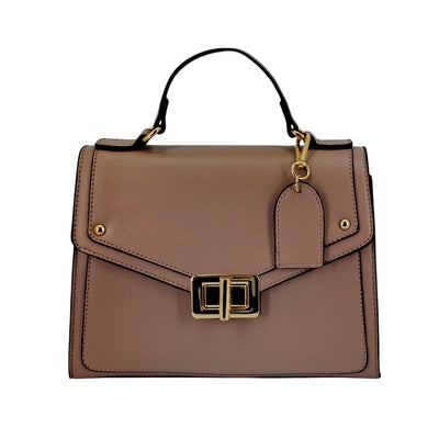 Cartera satchel Tracy para mujer color taupe