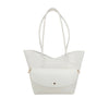 Cartera tote Claudette para mujer color blanco