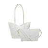 Cartera tote Claudette para mujer color blanco