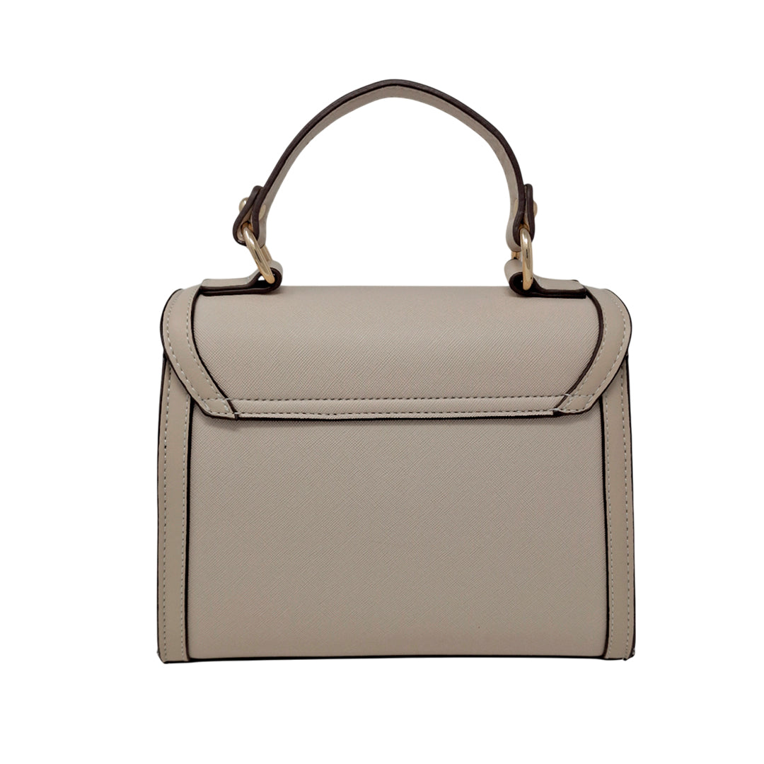 Cartera satchel Lolo para mujer color beige