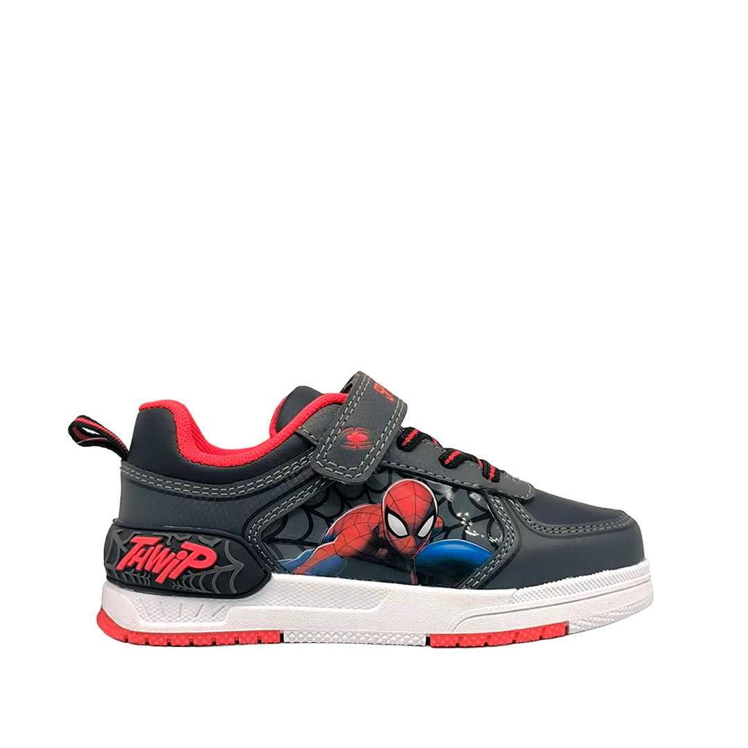Tennis Spiderman para niño color negro