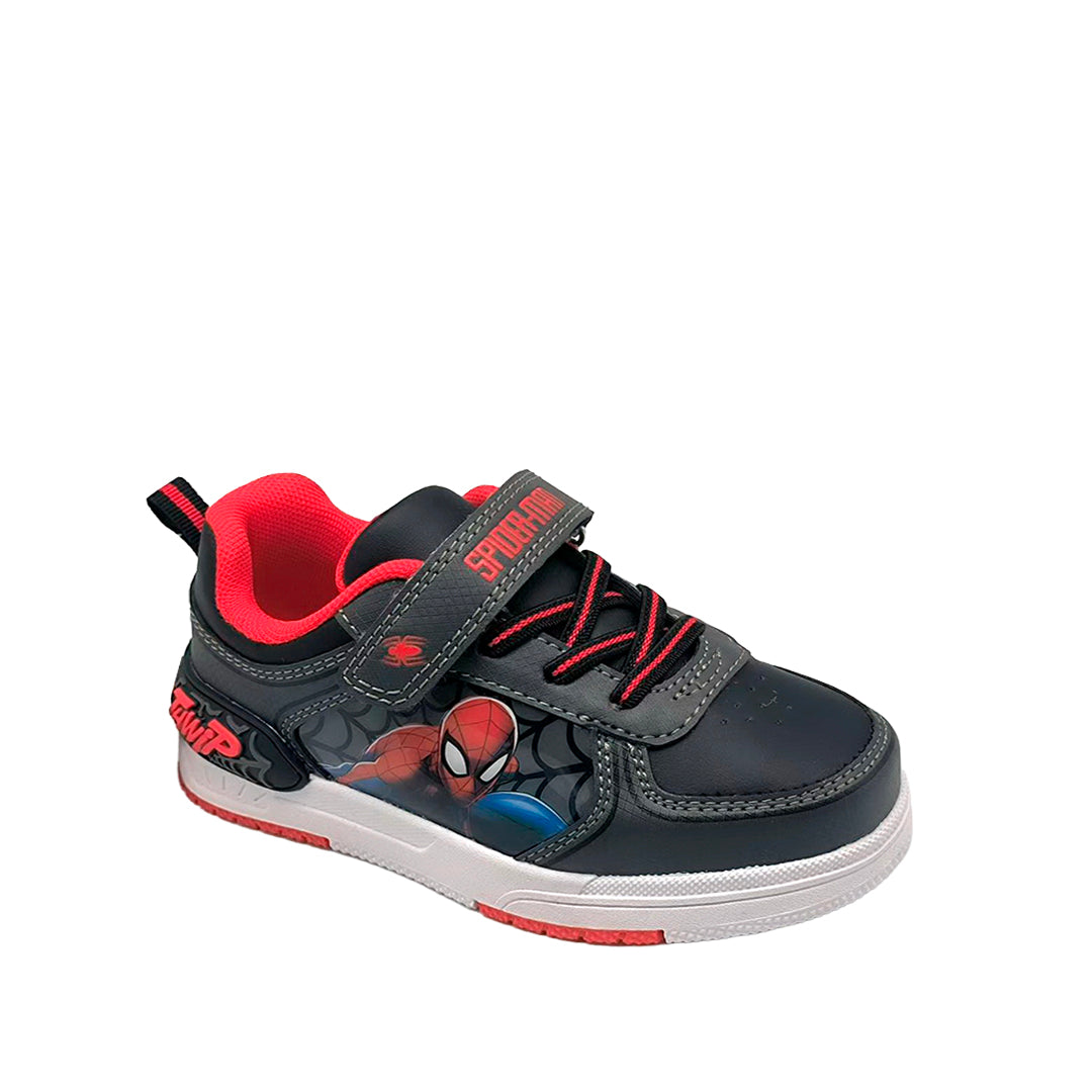 Tennis Spiderman para niño color negro