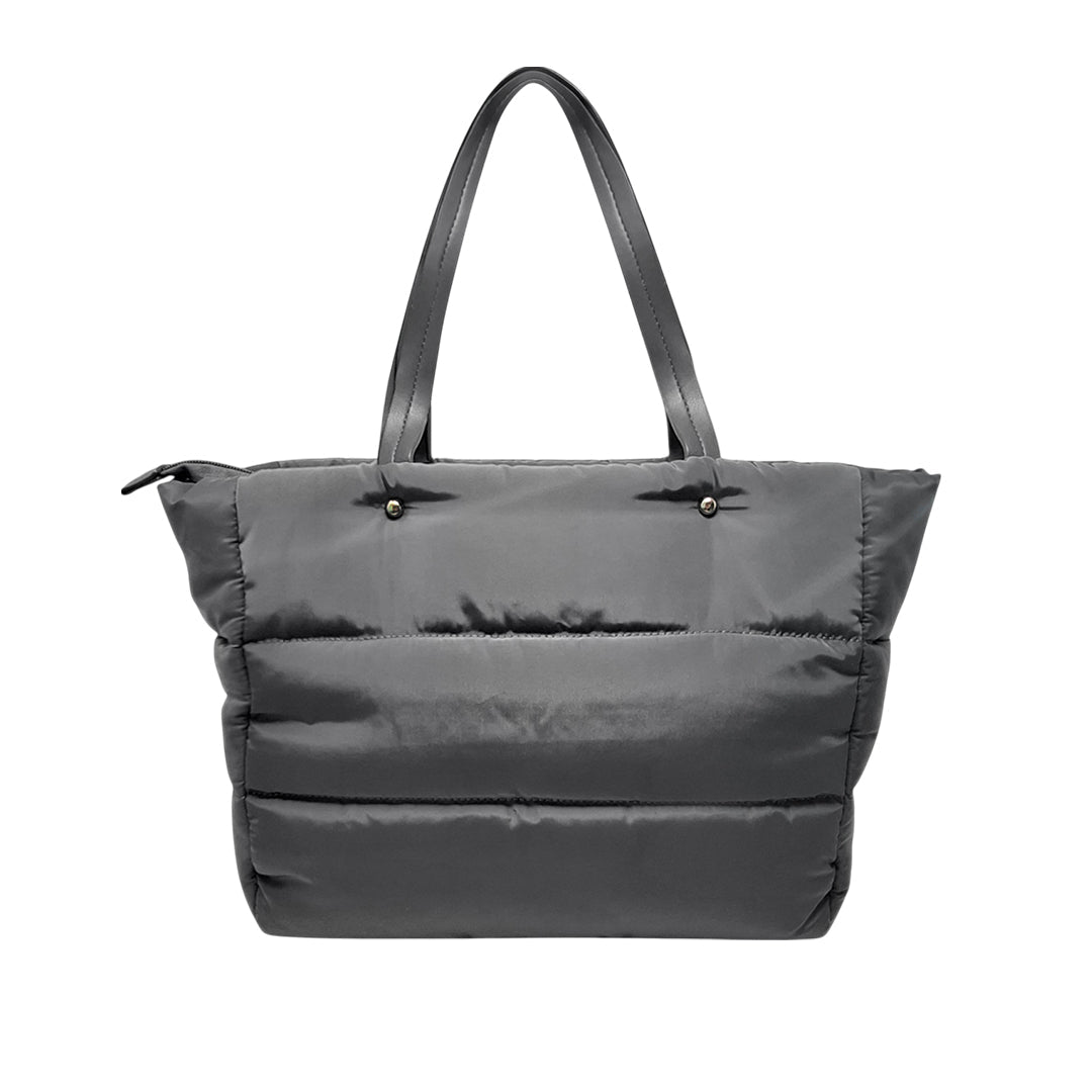 Cartera tote Paula para mujer color gris