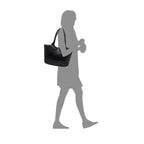 Cartera tote Teddy para mujer color negro