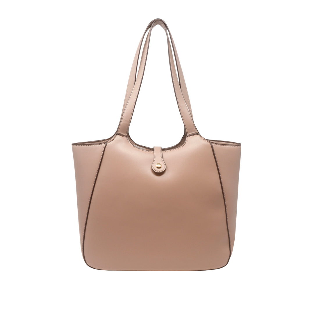 Cartera tote Teddy para mujer color taupe