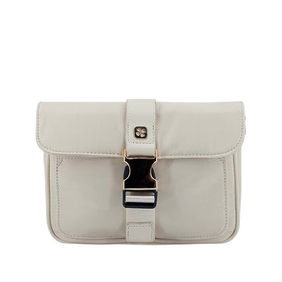 Cartera crossbody Fati para mujer color blanco