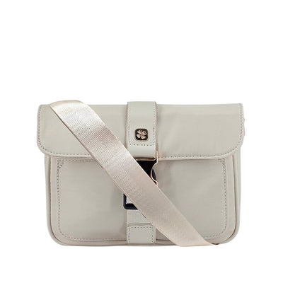 Cartera crossbody Fati para mujer color blanco