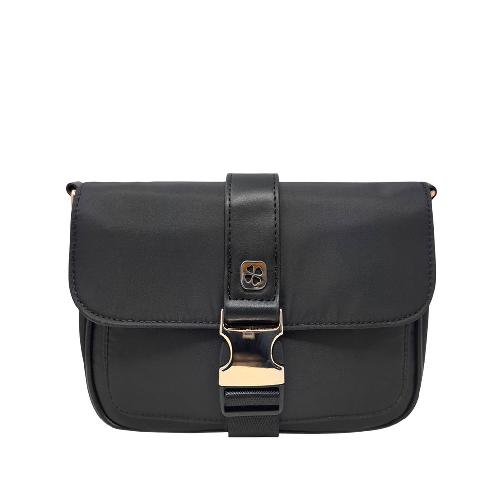 Cartera crossbody Fati para mujer color negro