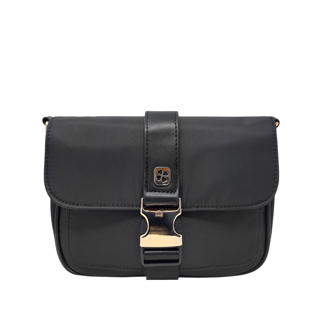 Cartera crossbody Fati para mujer color negro