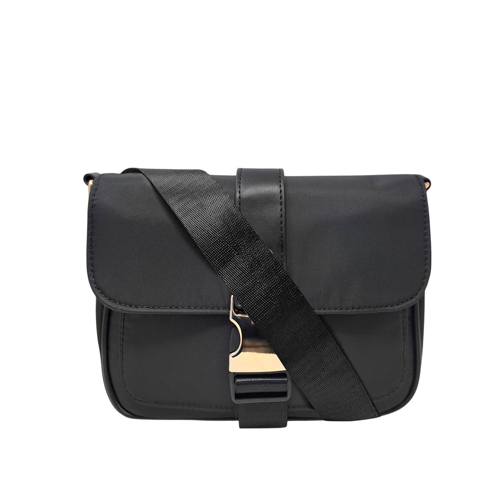 Cartera crossbody Fati para mujer color negro