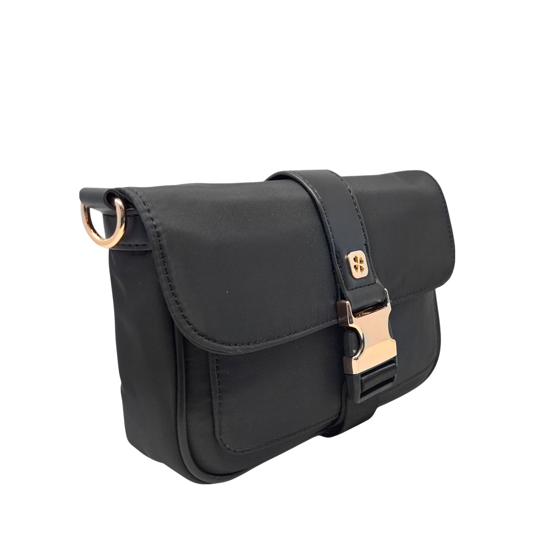 Cartera crossbody Fati para mujer color negro