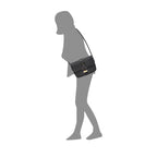 Cartera crossbody Fati para mujer color negro