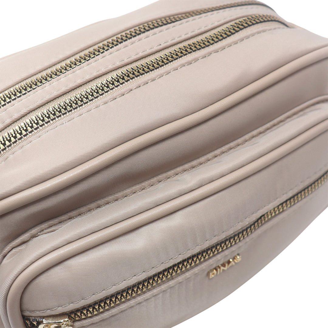 Cartera crossbody Kenny para mujer color taupe