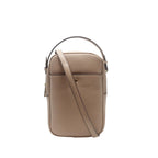 Cartera crossbody Cherry para mujer color taupe
