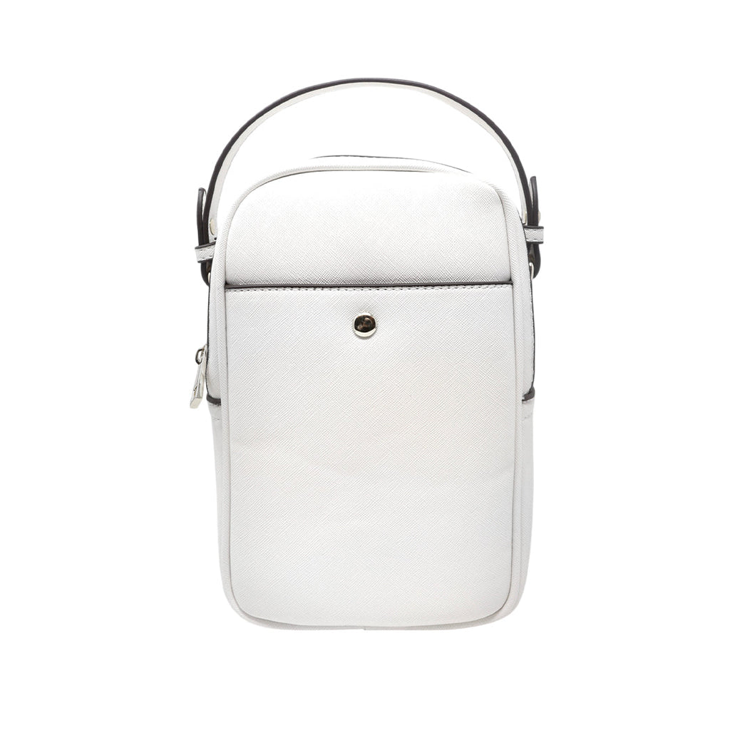 Cartera crossbody Cherry para mujer color blanco